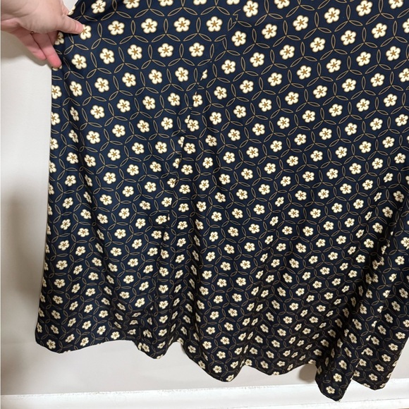 ModCloth Exchanging Introductions Navy Floral Maxi Dress Size XL NWT - Picture 6 of 11